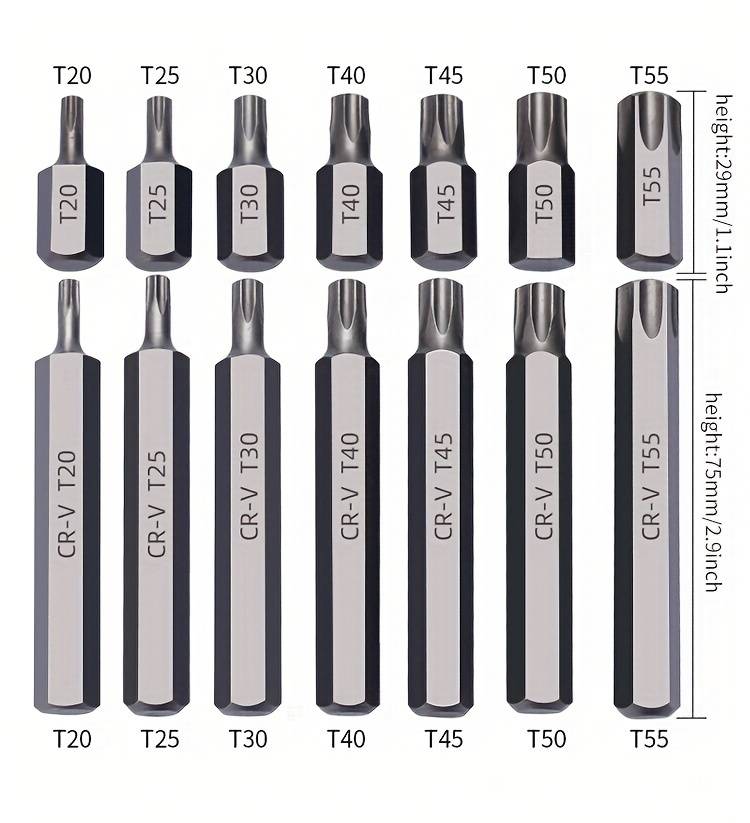 TX STAR Hex Hexagon XZN Mechanic Tool Bit 40 Piece Set in plastic case