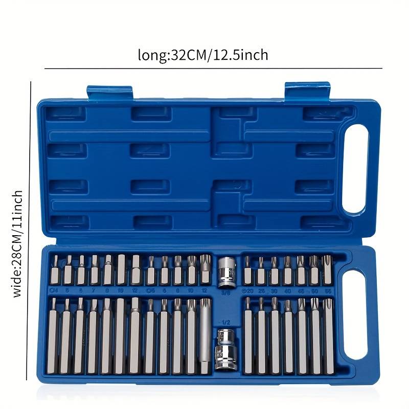 TX STAR Hex Hexagon XZN Mechanic Tool Bit 40 Piece Set in plastic case