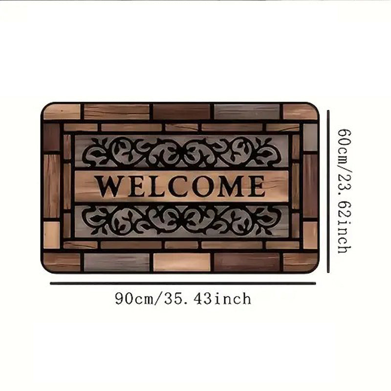 Welcome Door Mat - Soft, Easy to Clean Polyester Rug for Home #2