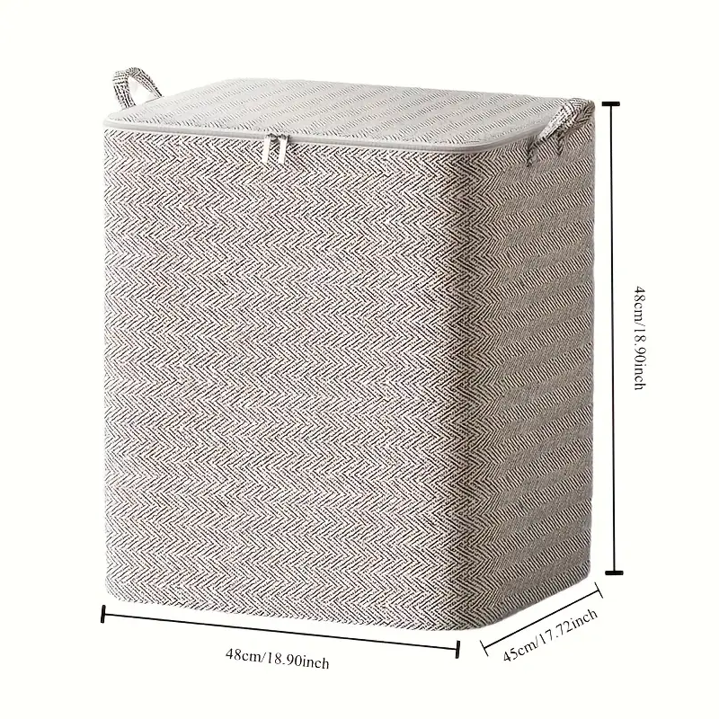 Foldable Bedroom Storage Box - Durable and Space-Saving for Clothes, Blankets #3