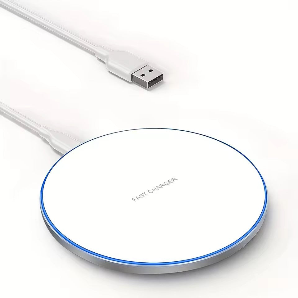 Fast Wireless Charger with small USB A to USB C Cable Lead Cord