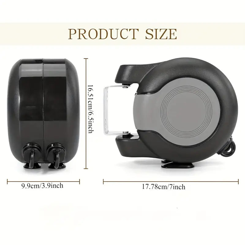 Wall-Mounted Dual Retractable Rope, Heavy-Duty Laundry Drying Line - klmarket.uk