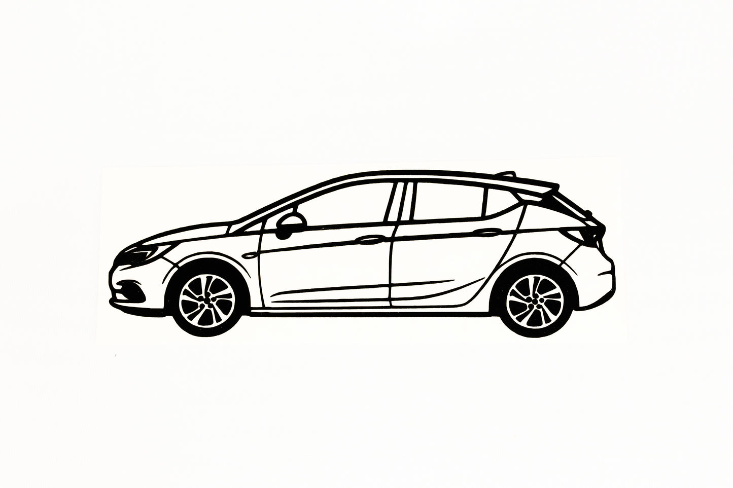 Astra K MK7 Car Bumper & Window Sticker Vinyl Decal Adhesive - klmarket.uk