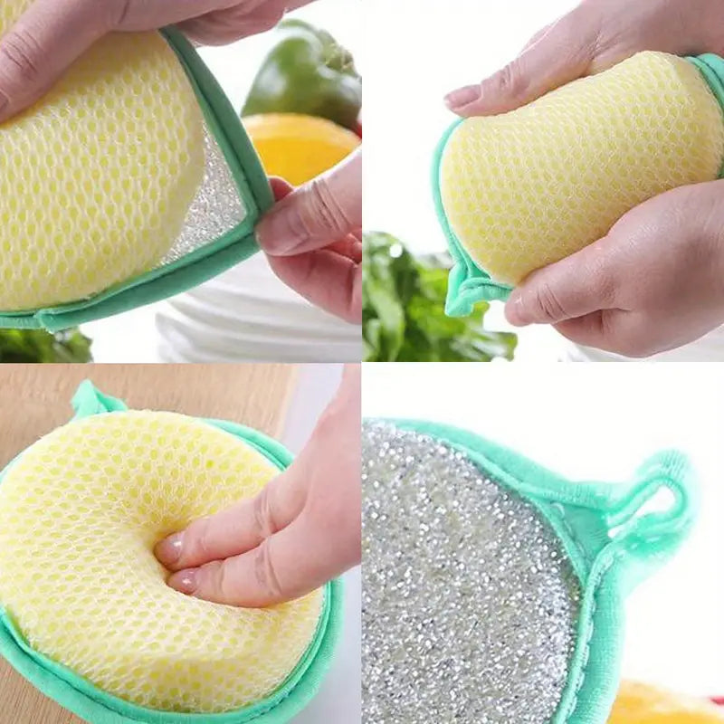 6x Multi-Purpose Kitchen Cleaning Sponges & Scrubbers - klmarket.uk