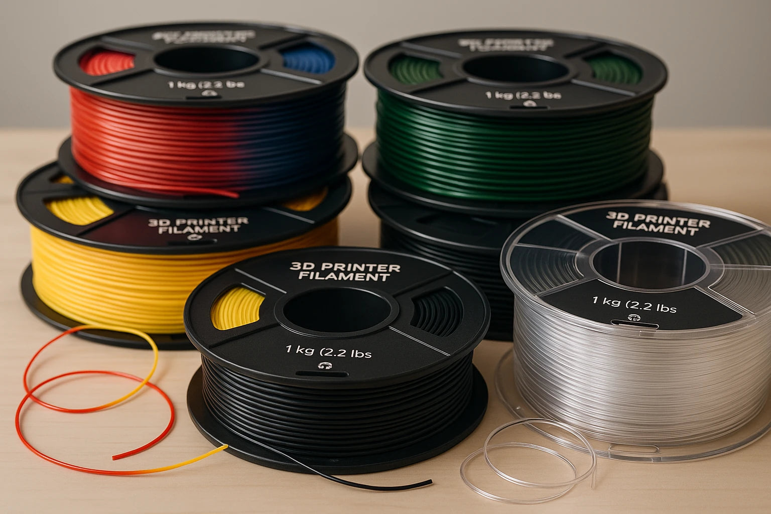 PLA, ABS, PETG, TPU, ASA, Nylon, PC (Polycarbonate)