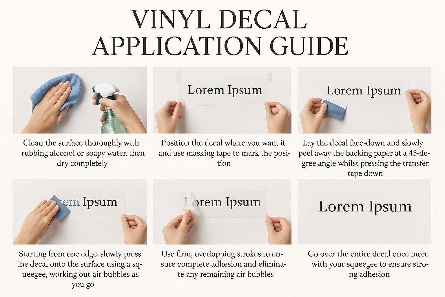 Improved Vinyl Decal Application Guide