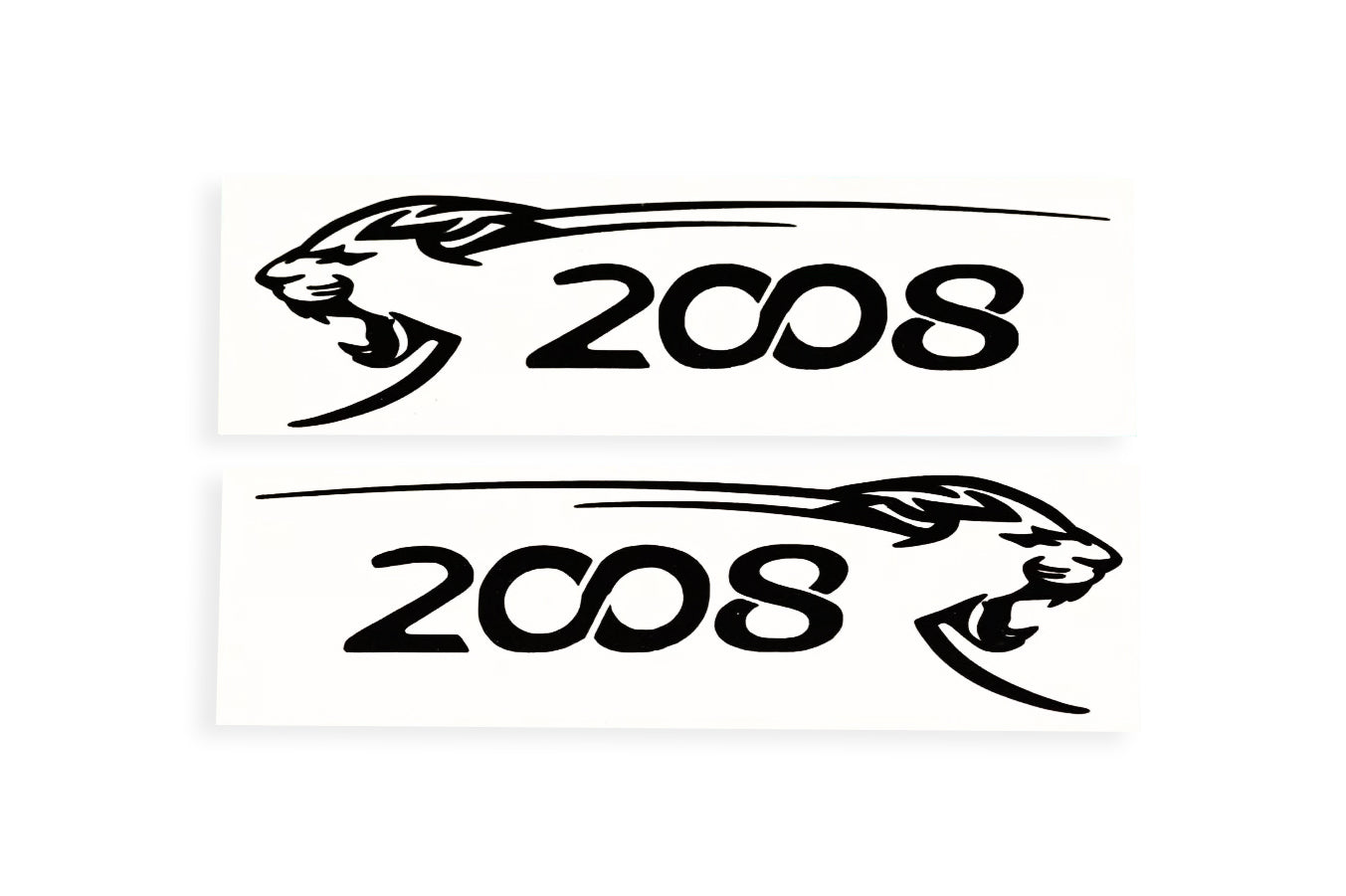 2008 Lion Car Mirror Sticker - Bumper Window Tailgate Vinyl Decal - klmarket.uk