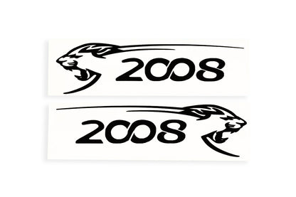 2008 Lion Car Mirror Sticker - Bumper Window Tailgate Vinyl Decal - klmarket.uk