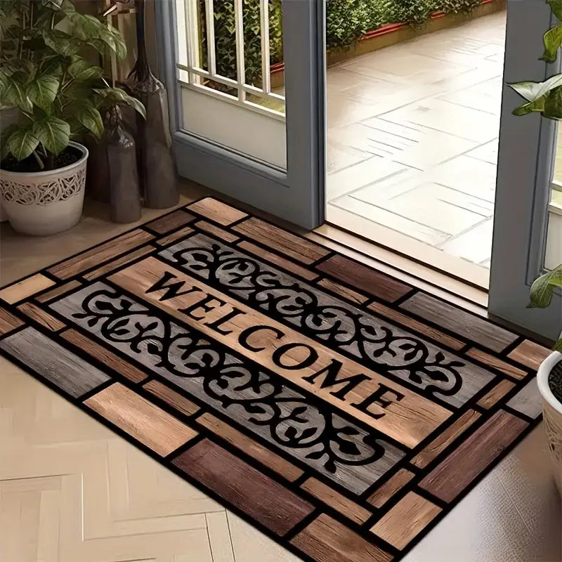 Welcome Door Mat - Soft, Easy to Clean Polyester Rug for Home #2