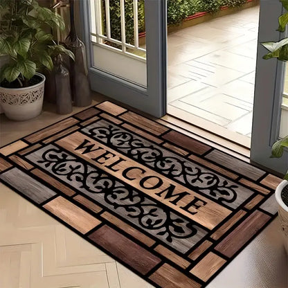 Welcome Door Mat - Soft, Easy to Clean Polyester Rug for Home #2