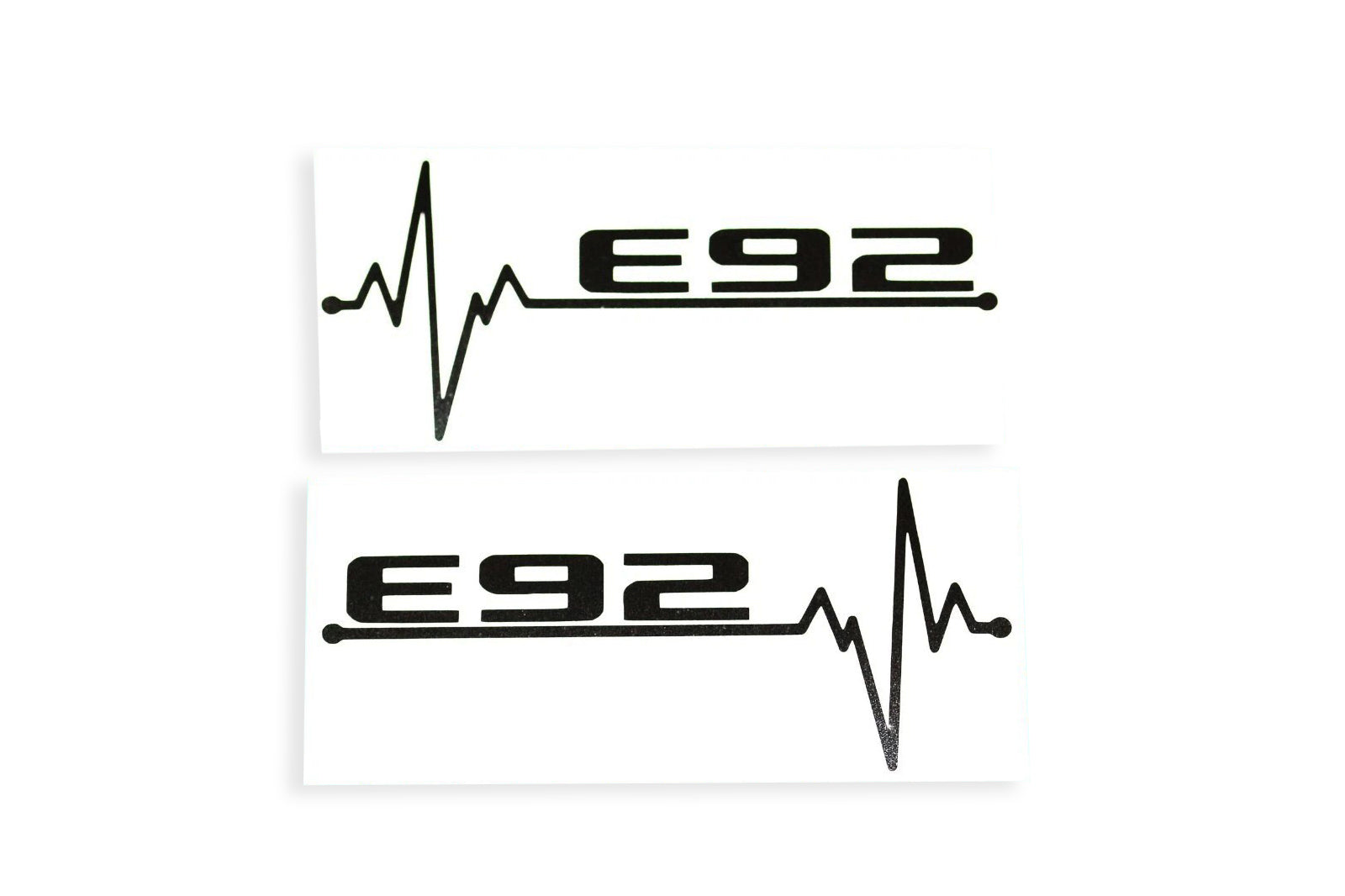 2x E92 ECG Heartbeat Love Car Bumper Stickers Window Tailgate Vinyl Decal - klmarket.uk