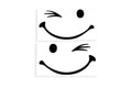 2x Wink Blinking Eyes Car Stickers Mirror Bumper Tailgate Window Vinyl Decals #1 - klmarket.uk