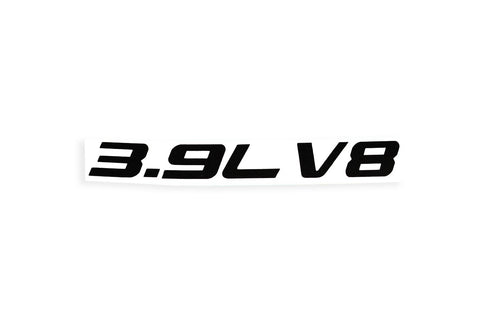 3.9L V8 Badge SUV 4x4 Van Car Bumper Sticker Decal - klmarket.uk