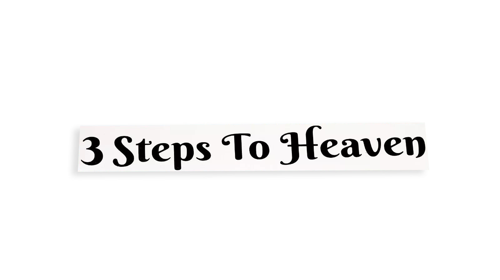 3 Steps To Heaven Lorry Door Step Sticker Decal - klmarket.uk