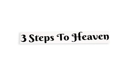 3 Steps To Heaven Lorry Door Step Sticker Decal - klmarket.uk