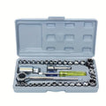 Small 40pcs 1/4" & 3/8" Socket Set for Car Bike Repair and Home Use