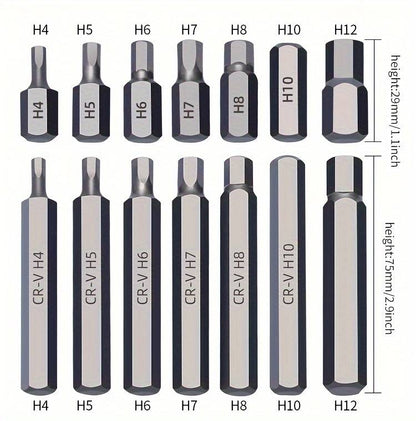 TX STAR Hex Hexagon XZN Mechanic Tool Bit 40 Piece Set in plastic case