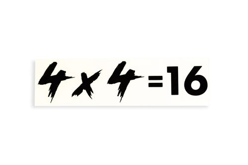 4x4 Bumper Sticker 4WD Emblem Badge Tailgate Vinyl Decal - klmarket.uk