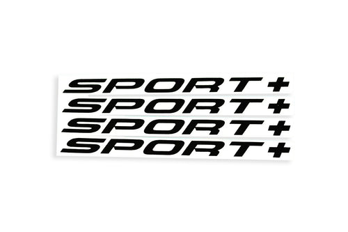 4x SPORT+ Alloy Wheel Door Handle Sticker Bumper & Window SMALL Vinyl Decals - klmarket.uk