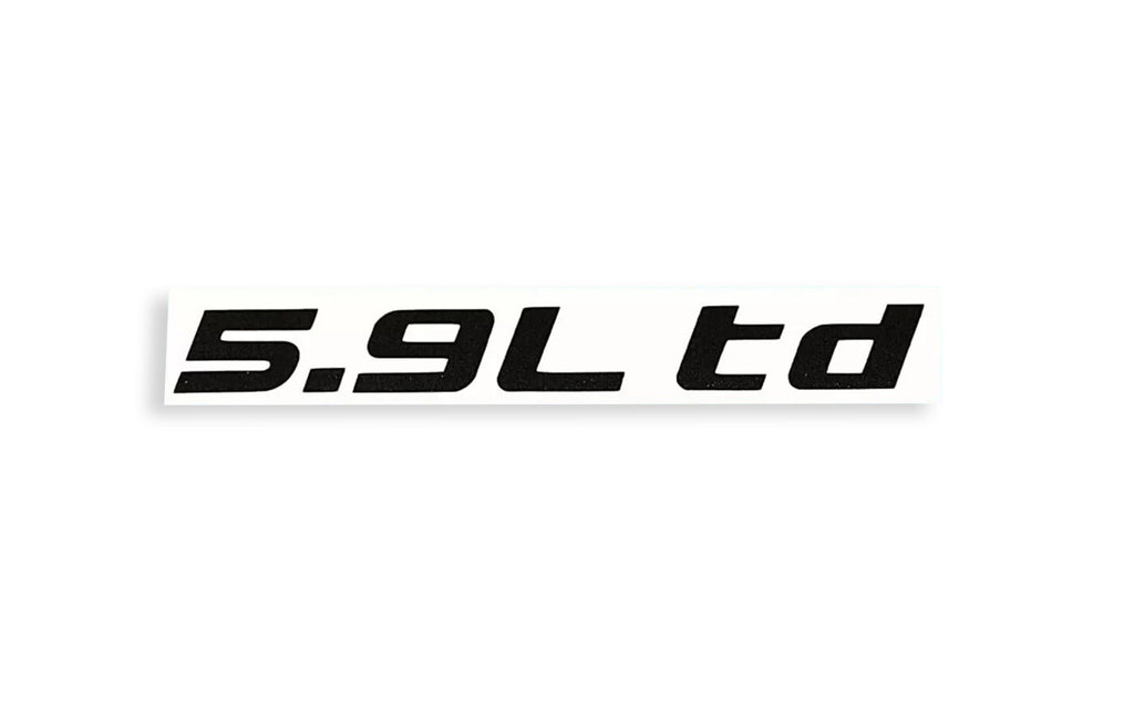 5.9 td Sticker Badge V8 SUV 4x4 Van Car Bumper & Window Vinyl Decal - klmarket.uk