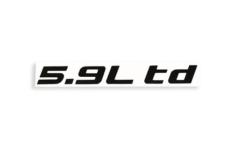 5.9 td Sticker Badge V8 SUV 4x4 Van Car Bumper & Window Vinyl Decal - klmarket.uk