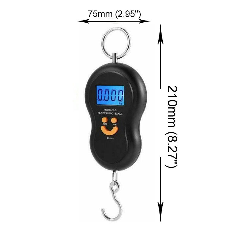 50kg Fishing Luggage Hanging Scale With Hook Weigher -klmarket.uk