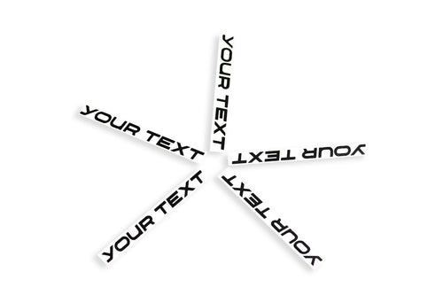 5x Personalised Alloy Wheel Stickers Car Van 4x4 SUV Vinyl Decals Adhesive - klmarket.uk