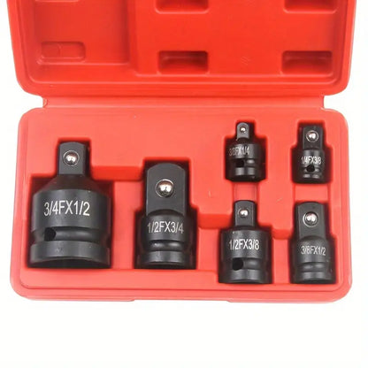 Socket Adapter Set 6pcs 1/4", 3/8", 1/2", 3/4"