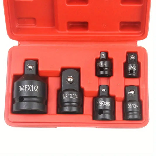 Socket Adapter Set 6pcs 1/4", 3/8", 1/2", 3/4"