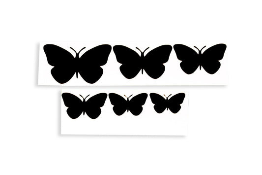 6x SMALL Butterflies Wall Laptop Car Stickers - Window Vinyl Decals #2 - klmarket.uk