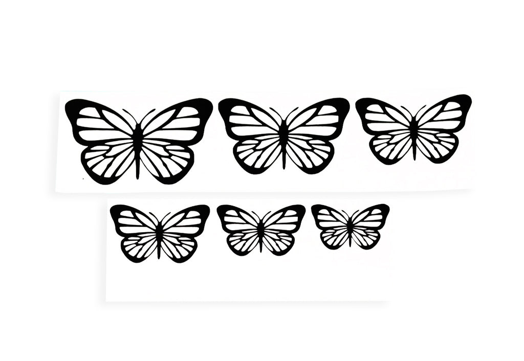 6x Small Butterflies Stickers Stickers Window Vinyl Decals #1 - klmarket.uk