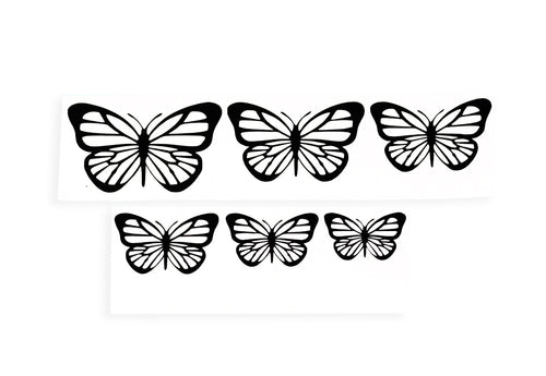 6x Small Butterflies Stickers Stickers Window Vinyl Decals #1 - klmarket.uk