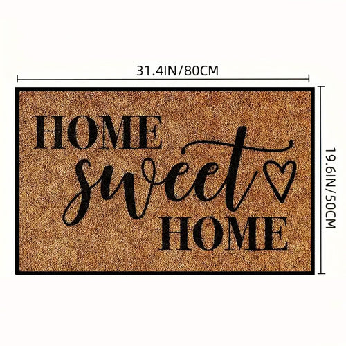 "Home Sweet Home" Welcome Mat - Soft, Easy to Clean Polyester Rug for Home #2