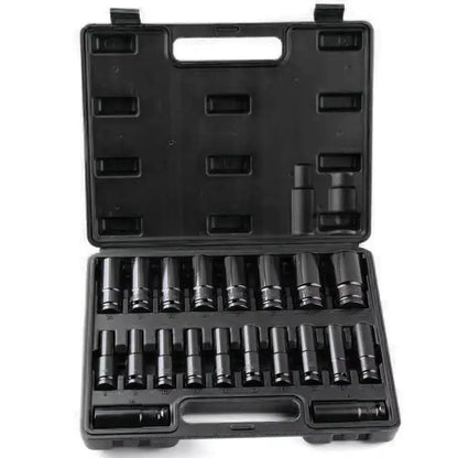 Heavy Duty 1/2" Deep Long Socket Set Tools for Car Bike Repair 20pcs