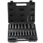 Heavy Duty 1/2" Deep Long Socket Set Tools for Car Bike Repair 20pcs