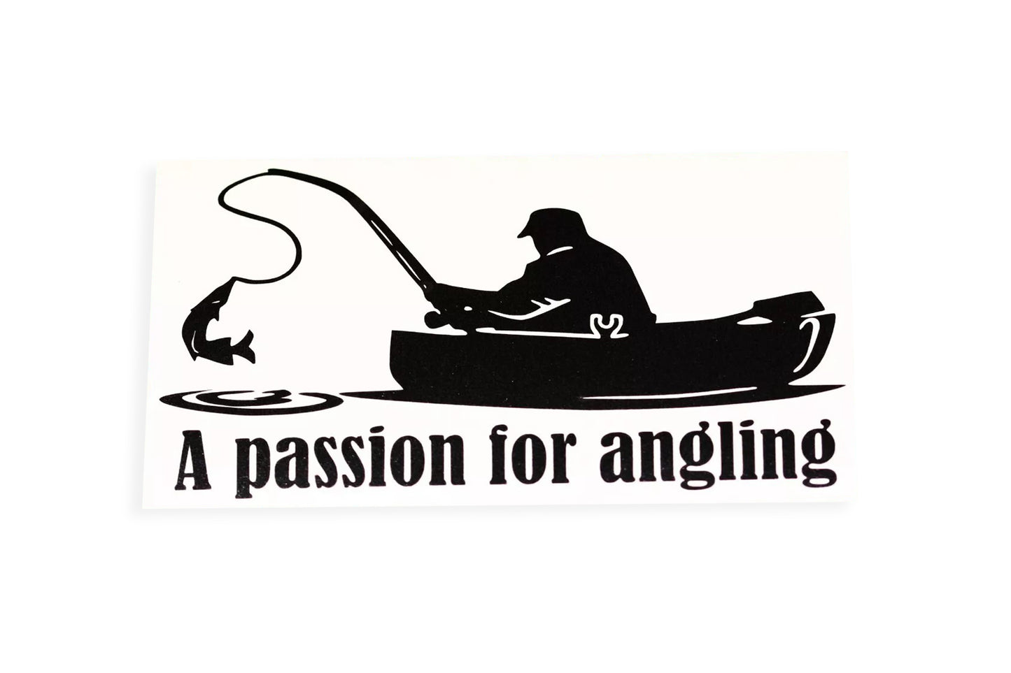 A Passion For Angling Fisherman Fishing Car Bumper Sticker Wall Vinyl Decal #1 - klmarket.uk