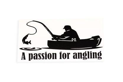 A Passion For Angling Fisherman Fishing Car Bumper Sticker Wall Vinyl Decal #1 - klmarket.uk