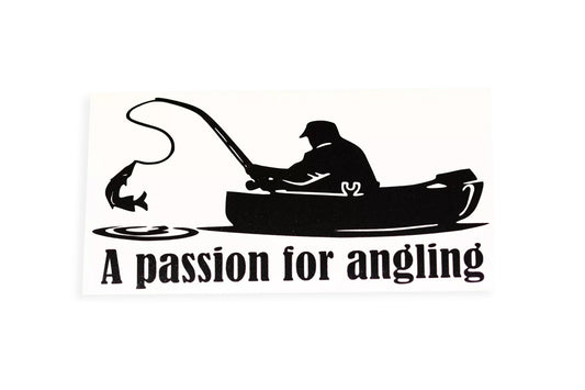 A Passion For Angling Fisherman Fishing Car Bumper Sticker Wall Vinyl Decal #1 - klmarket.uk