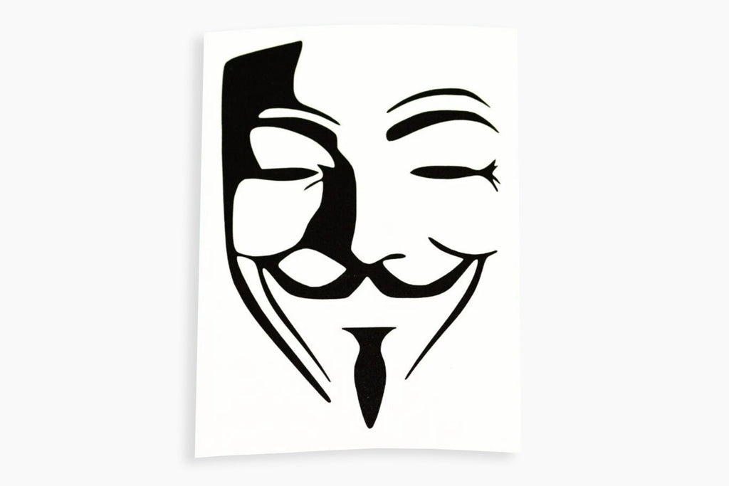 Anonymous Mask Bumper Sticker Vinyl Decal For Car Window Trailer Laptop - klmarket.uk