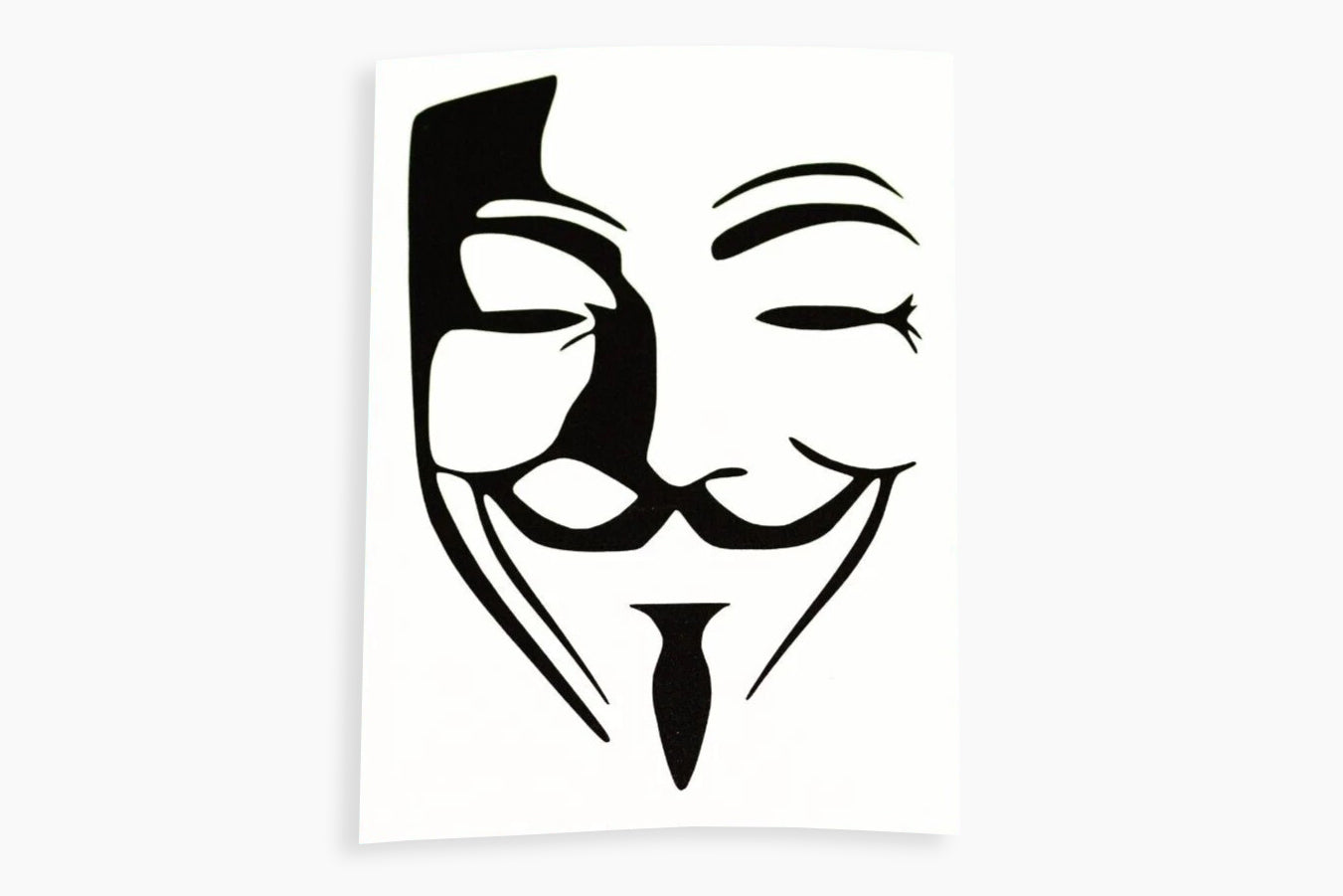 Anonymous Mask Bumper Sticker Vinyl Decal For Car Window Trailer Laptop - klmarket.uk
