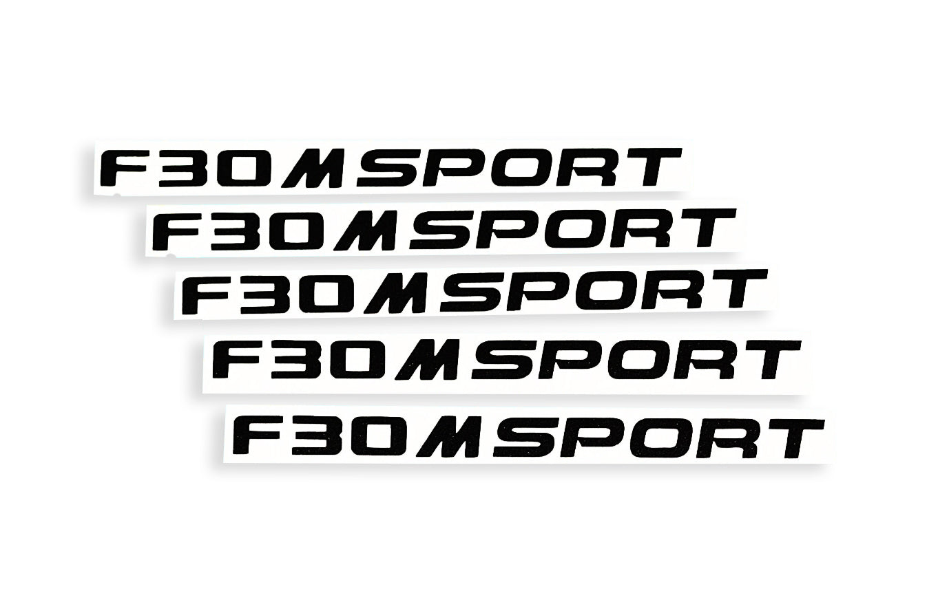 5x F30 Alloy Wheel Door Handle Car Bumper & Window Stickers Decals - klmarket.uk