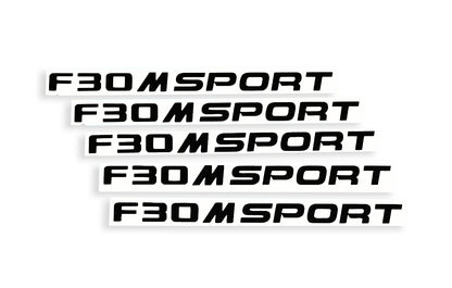 5x F30 Alloy Wheel Door Handle Car Bumper & Window Stickers Decals - klmarket.uk