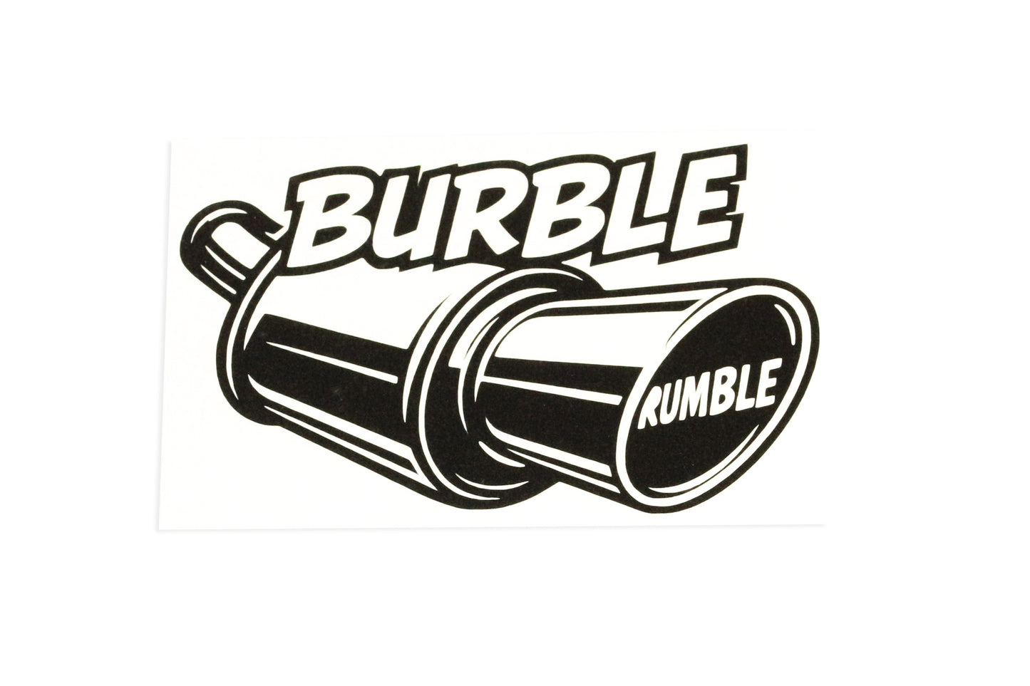 BURBLE RUMBLE - V8 SUV 4x4 Van Car Bumper Sticker & Window Vinyl Decal - klmarket.uk
