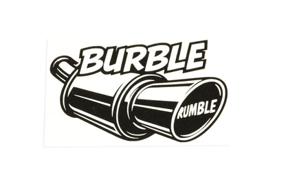 BURBLE RUMBLE - V8 SUV 4x4 Van Car Bumper Sticker & Window Vinyl Decal - klmarket.uk