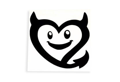 Bad Girl Evil Devil Heart Love Car Bumper Sticker Window Tailgate Vinyl Decal - klmarket.uk