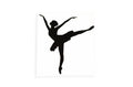 Ballet Dancing Girl Silhouette Car Wall Sticker - Bumper Window Vinyl Decal #1 - klmarket.uk