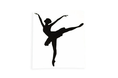 Ballet Dancing Girl Silhouette Car Wall Sticker - Bumper Window Vinyl Decal #1 - klmarket.uk