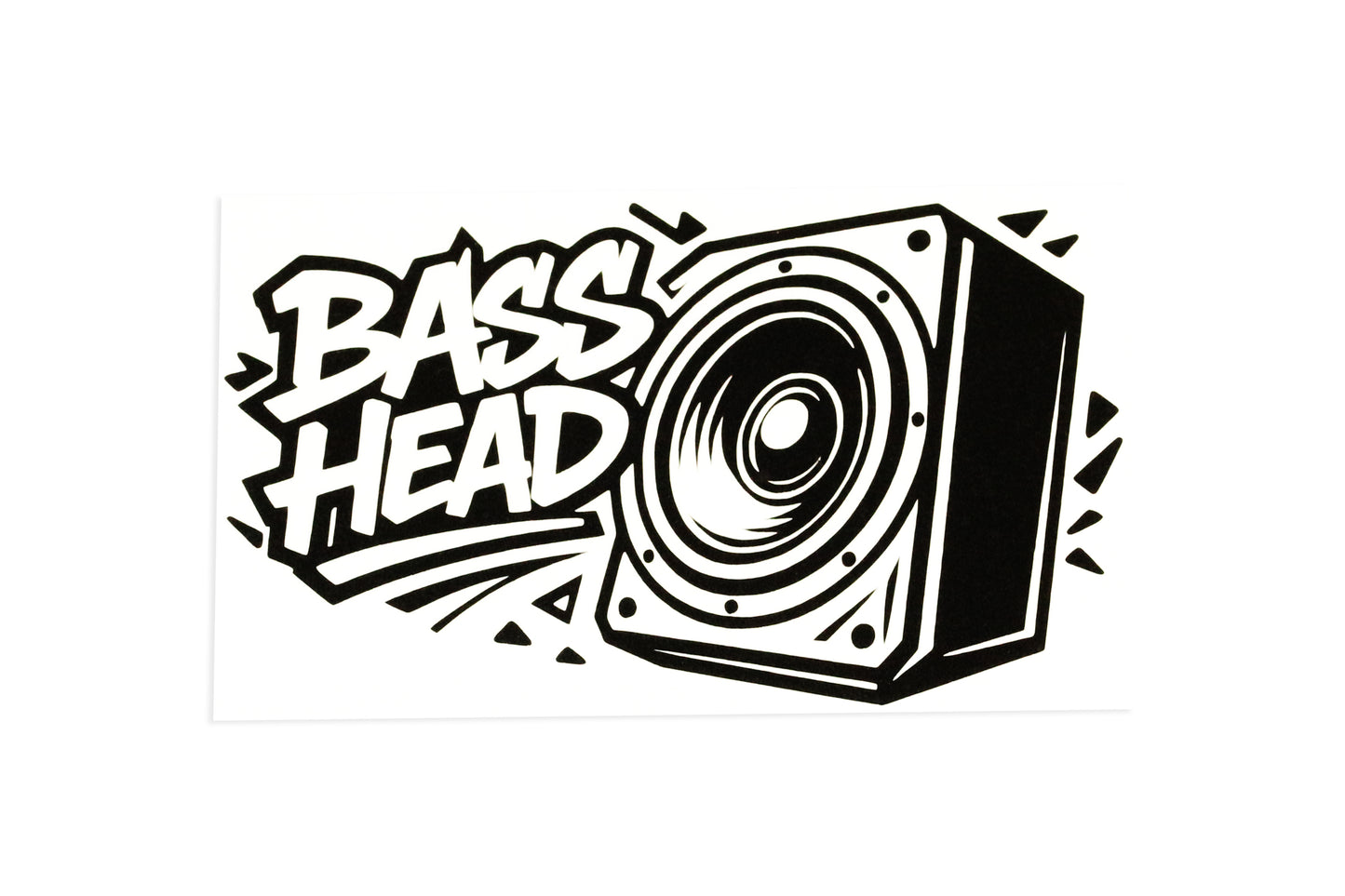 Bass Head Subwoofer Music Car Bumper Sticker Window Tailgate Vinyl Decal - klmarket.uk