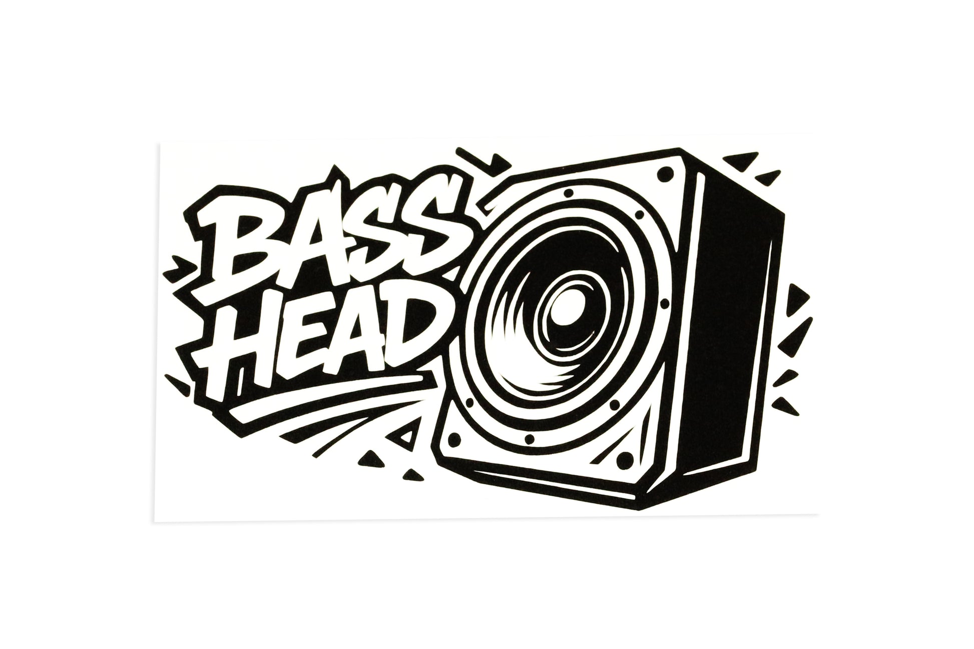 Bass Head Subwoofer Music Car Bumper Sticker Window Tailgate Vinyl Decal - klmarket.uk