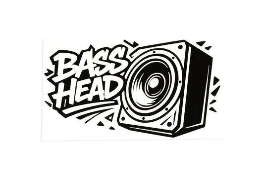 Bass Head Subwoofer Music Car Bumper Sticker Window Tailgate Vinyl Decal - klmarket.uk